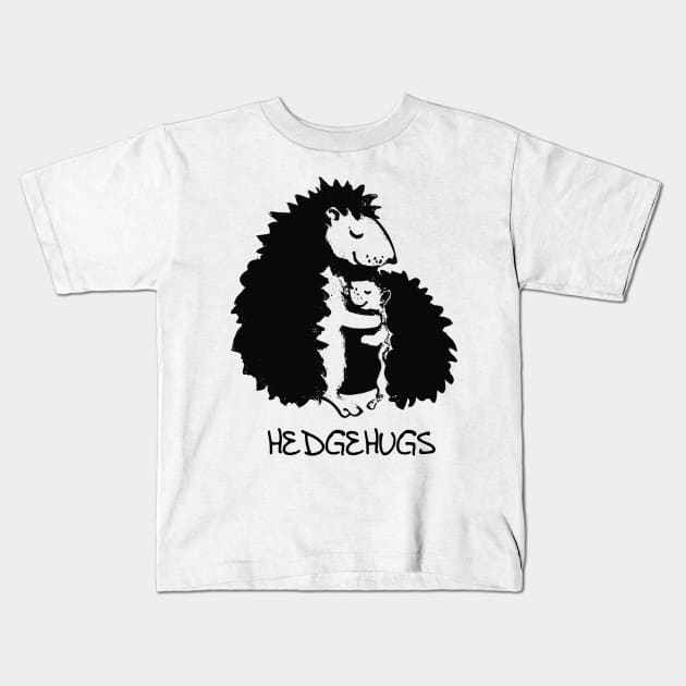 'Hedgehugs Hedgehog Hugging' Sweet Hedgehog Gift Kids T-Shirt by ourwackyhome